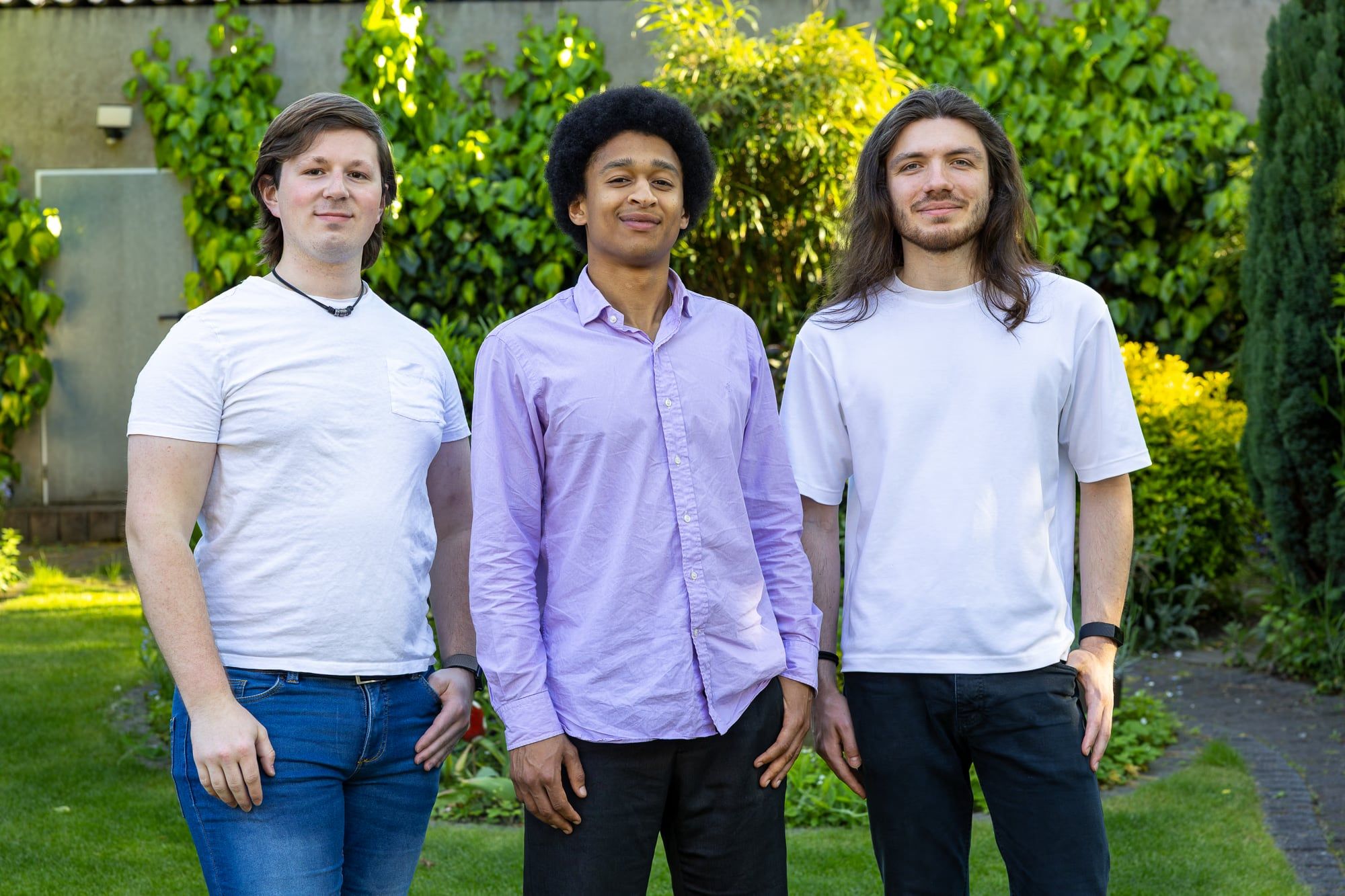 Die drei Gründer von GeoMesh: Simon Deichsel, Benjamin Balde und Paul Dötsch